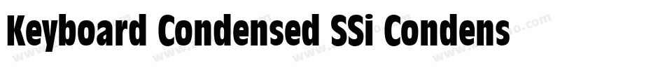 Keyboard Condensed SSi Condensed字体转换